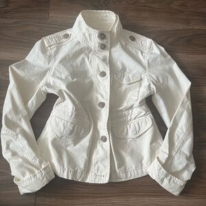 Converse Cream Button-Up Jacket